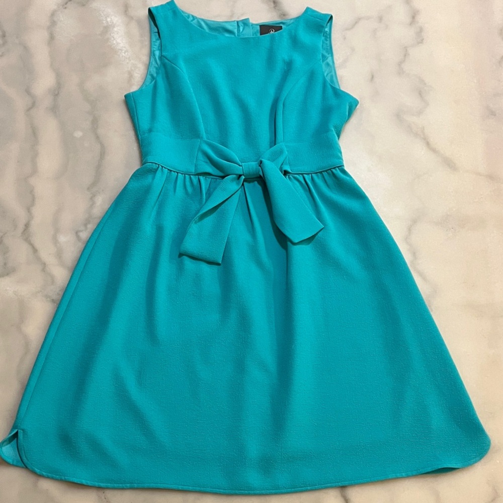 Adrianna Papell Turquoise Mini Dress